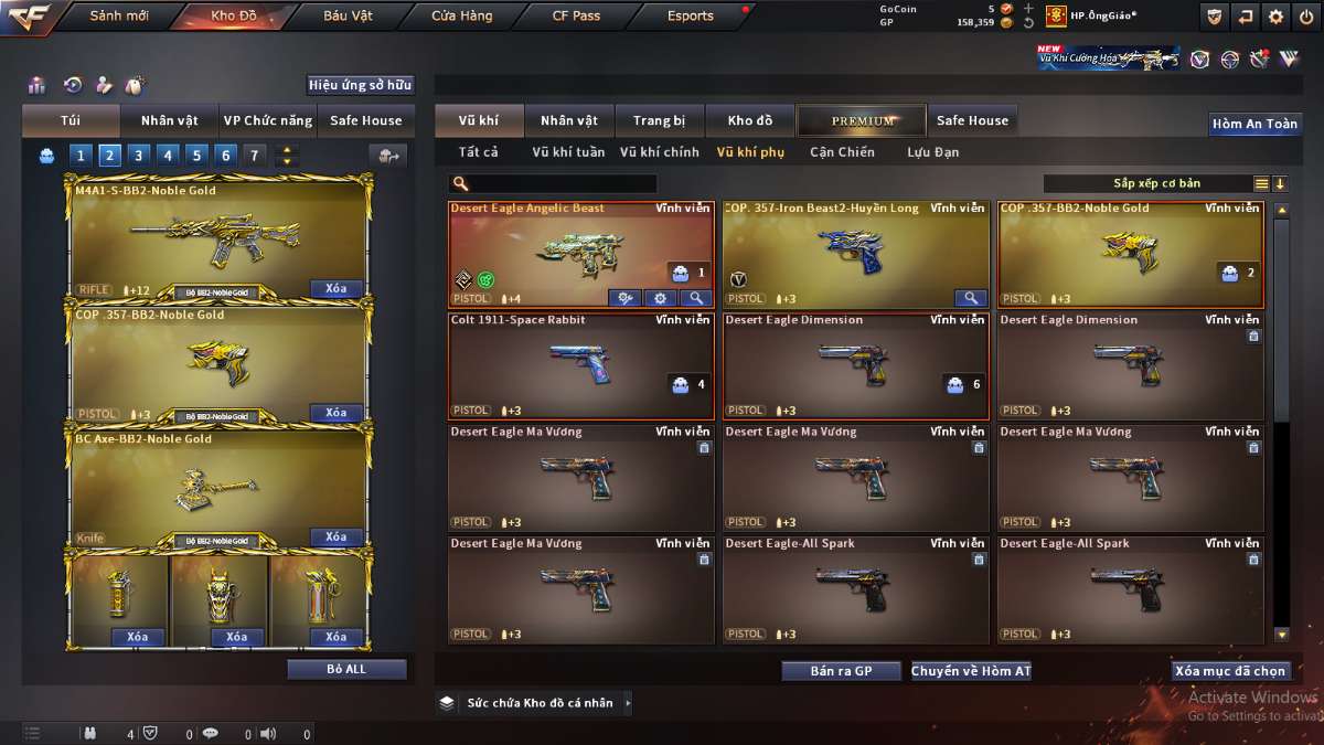 shop acc cf uy tin gia re